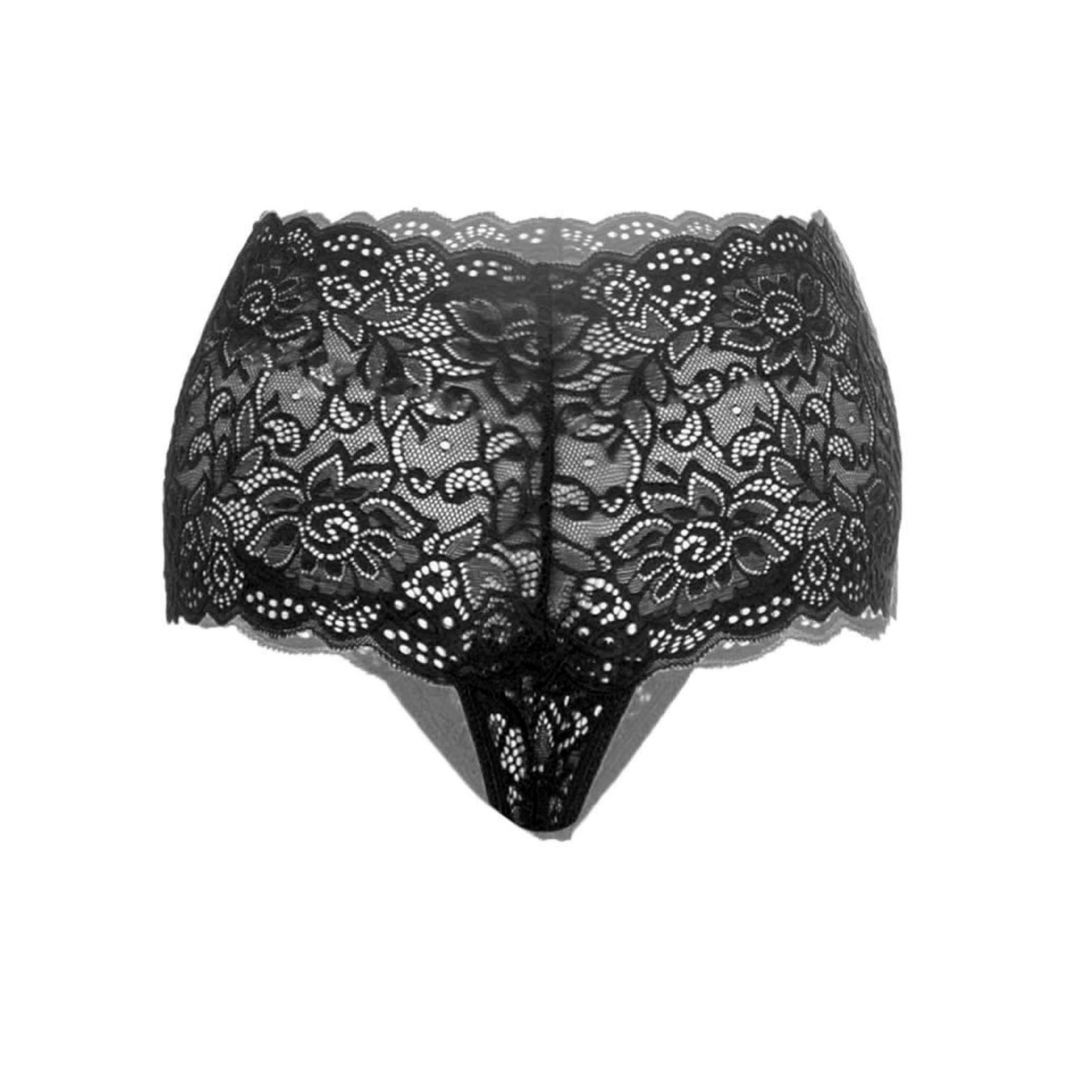 Tress Loom Second Skin High-Waist Lace Thong – Effortless Comfort, Irresistible Elegance