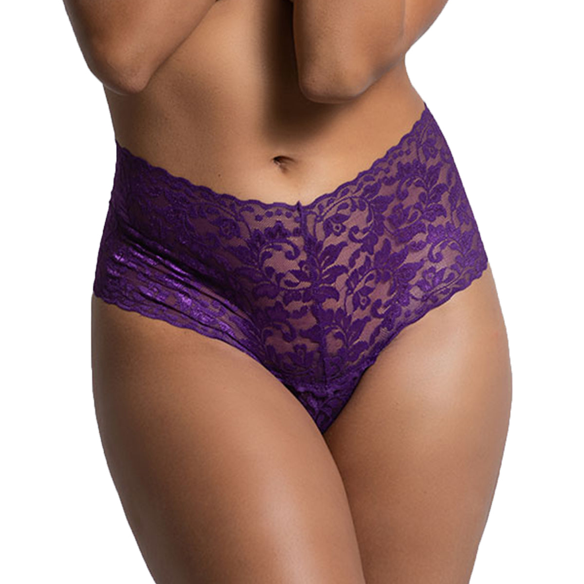 Tress Loom Second Skin High-Waist Lace Thong – Effortless Comfort, Irresistible Elegance