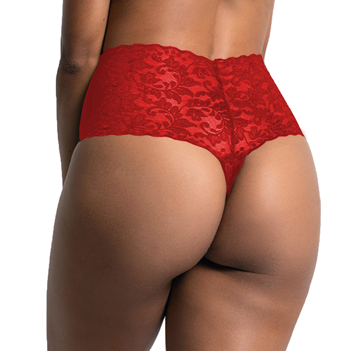 Tress Loom Second Skin High-Waist Lace Thong – Effortless Comfort, Irresistible Elegance