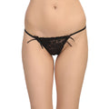 Tress Loom Low Waist Lycra Lace Thong Panty for Women