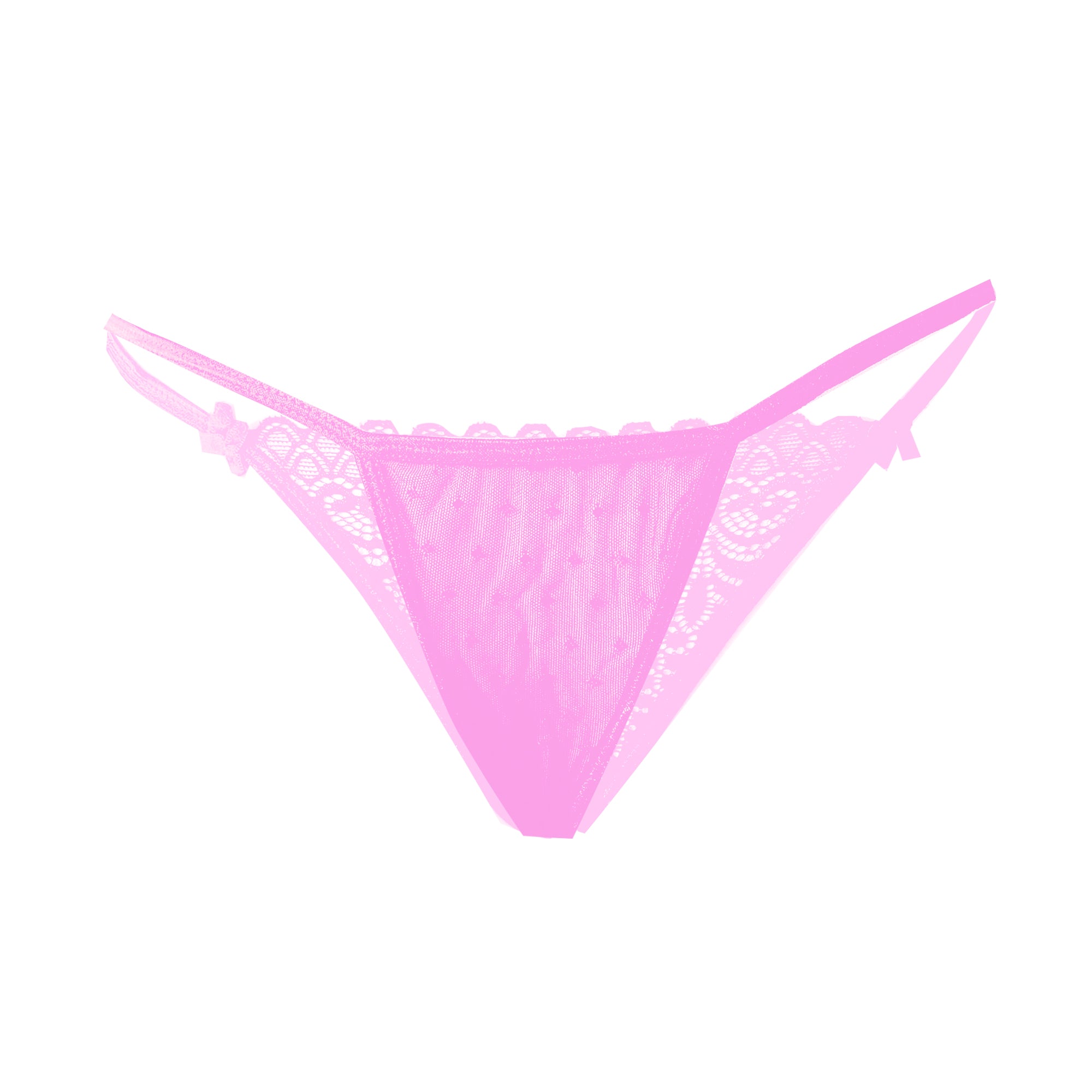 Tress Loom Low Waist Lycra Lace Thong Panty for Women