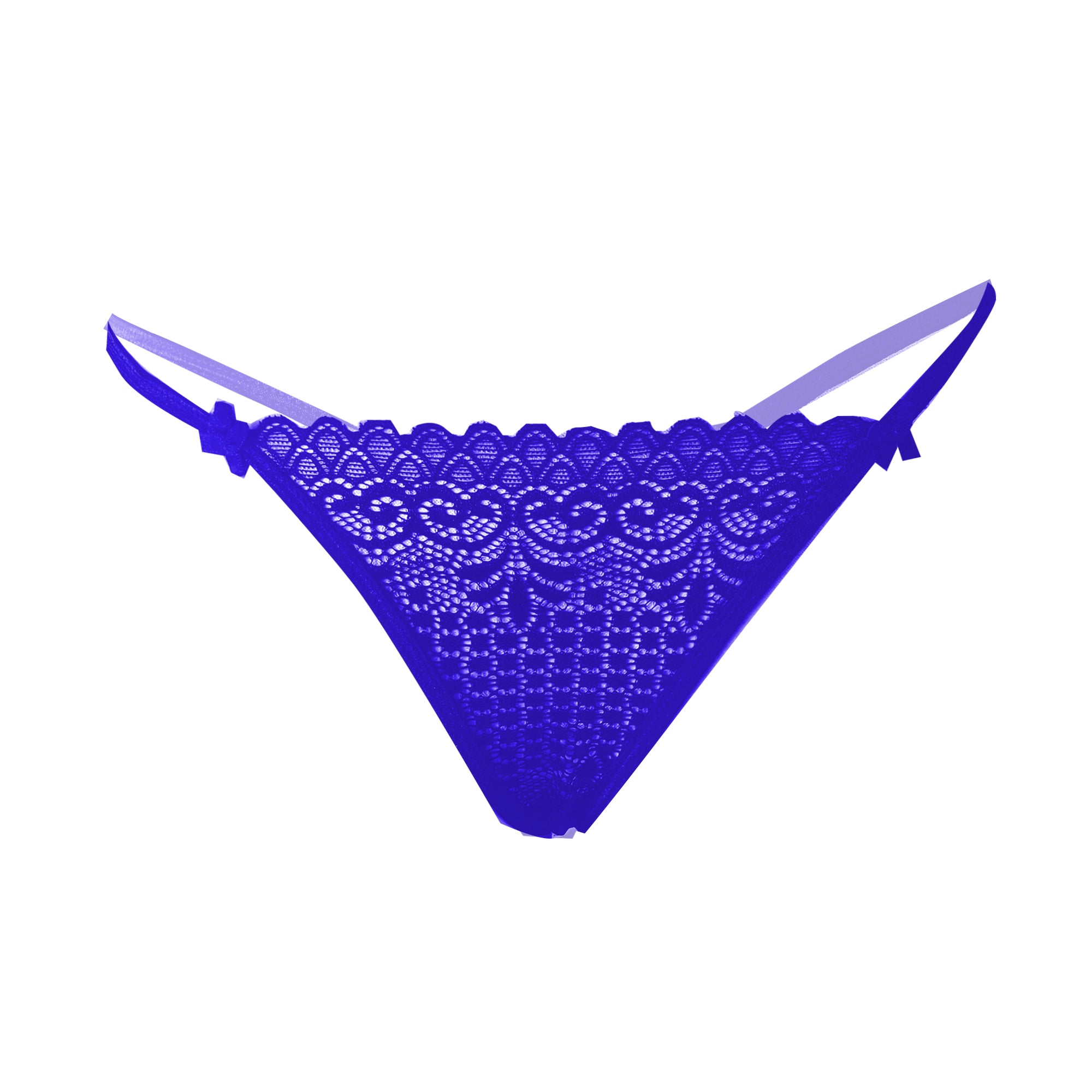 Tress Loom Low Waist Lycra Lace Thong Panty for Women