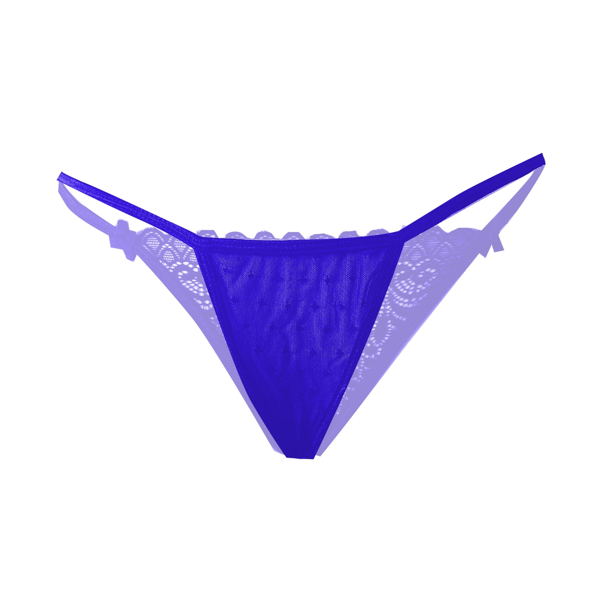 Tress Loom Low Waist Lycra Lace Thong Panty for Women