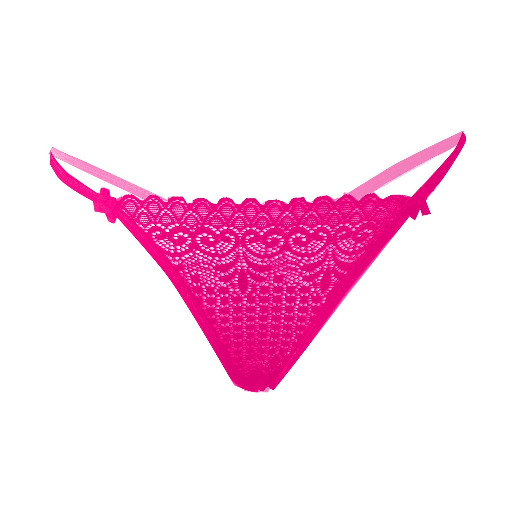 Tress Loom Low Waist Lycra Lace Thong Panty for Women