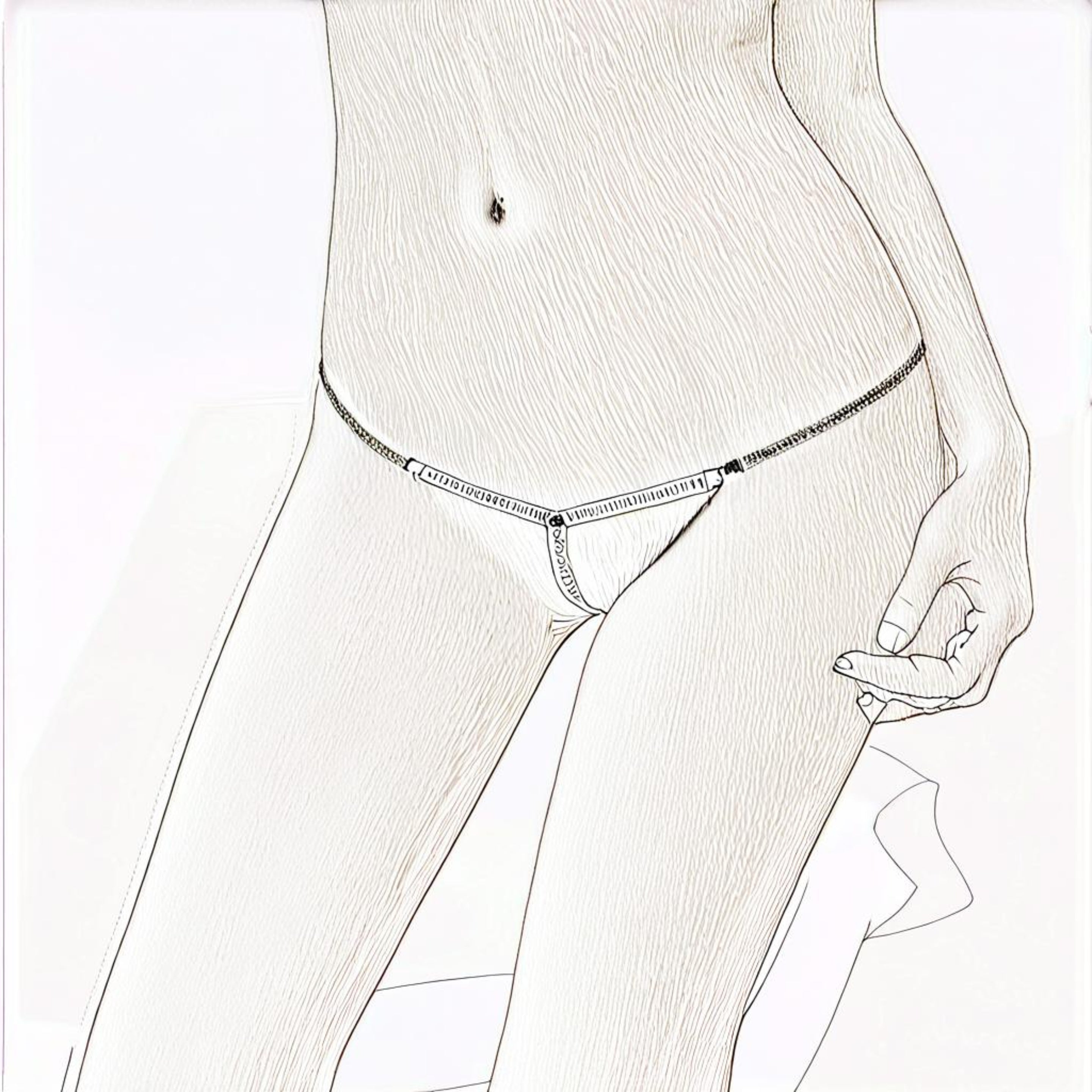 Tress Loom Women’s Pearl Panty – Sexy Low Waist Lingerie