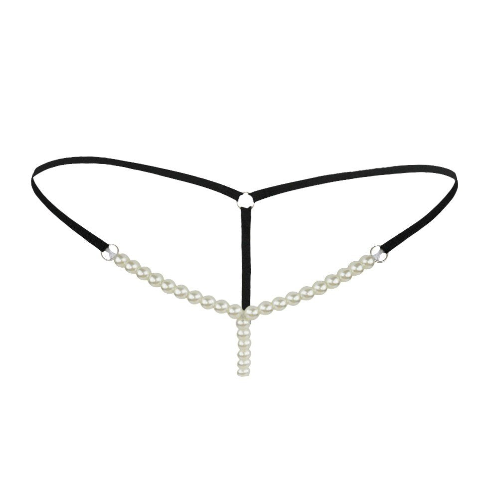 Tress Loom Women’s Pearl Panty – Sexy Low Waist Lingerie