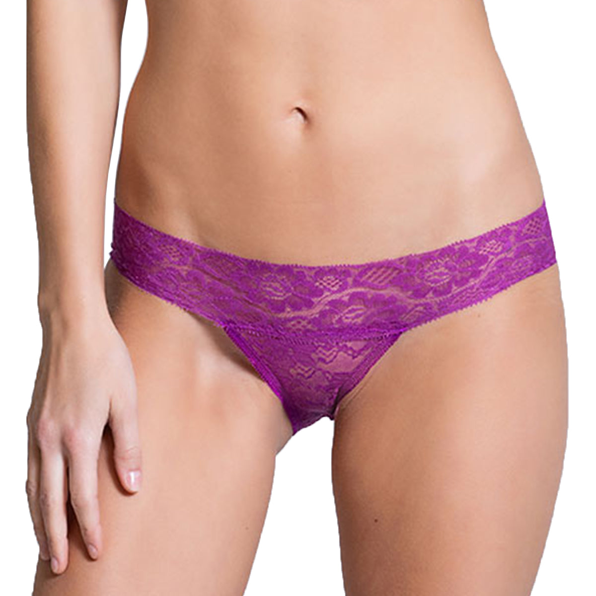 Tress Loom Women’s Lace Bikini Panty – Mid-Waist, Soft Stretch Nylon & Spandex Lingerie