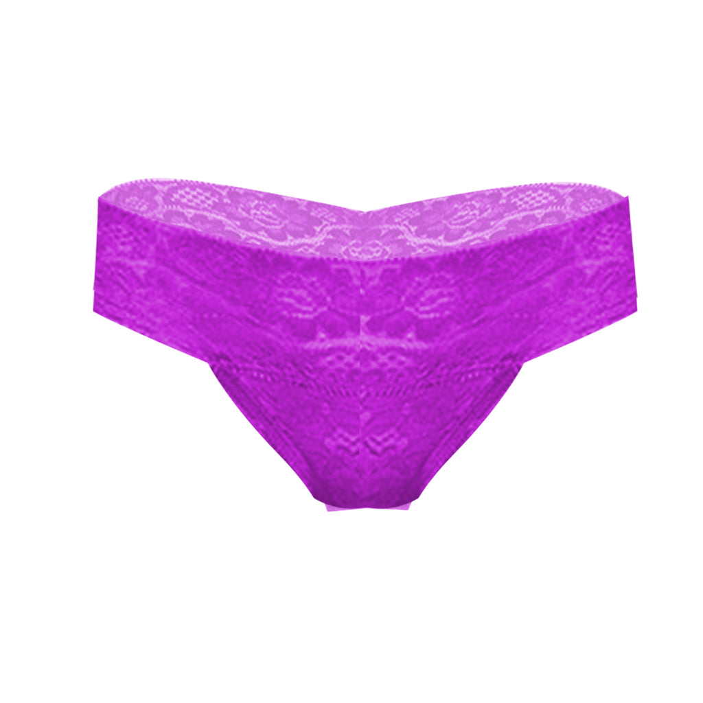 Tress Loom Women’s Lace Bikini Panty – Mid-Waist, Soft Stretch Nylon & Spandex Lingerie
