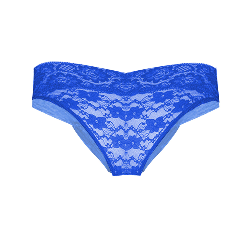 Tress Loom Women’s Lace Bikini Panty – Mid-Waist, Soft Stretch Nylon & Spandex Lingerie