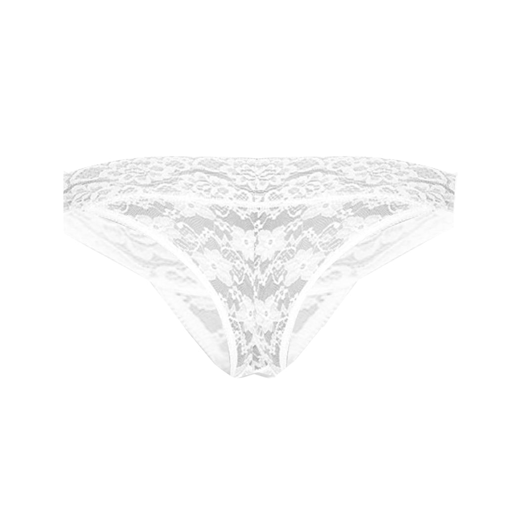 Tress Loom Women’s Lace Bikini Panty – Mid-Waist, Soft Stretch Nylon & Spandex Lingerie