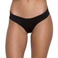 Tress Loom Women’s Microfiber Mid-Waist Thong Panty — Ultra Soft & Stretch