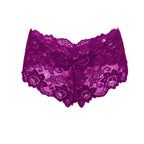 Tress Loom Soft Stretch Lace Boyshort Panty for Women – Mid Waist, Seamless Comfort, Daily & Intimate Wear