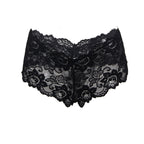 Tress Loom Soft Stretch Lace Boyshort Panty for Women – Mid Waist, Seamless Comfort, Daily & Intimate Wear