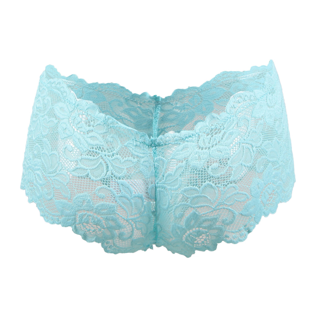 Tress Loom Soft Stretch Lace Boyshort Panty for Women – Mid Waist, Seamless Comfort, Daily & Intimate Wear