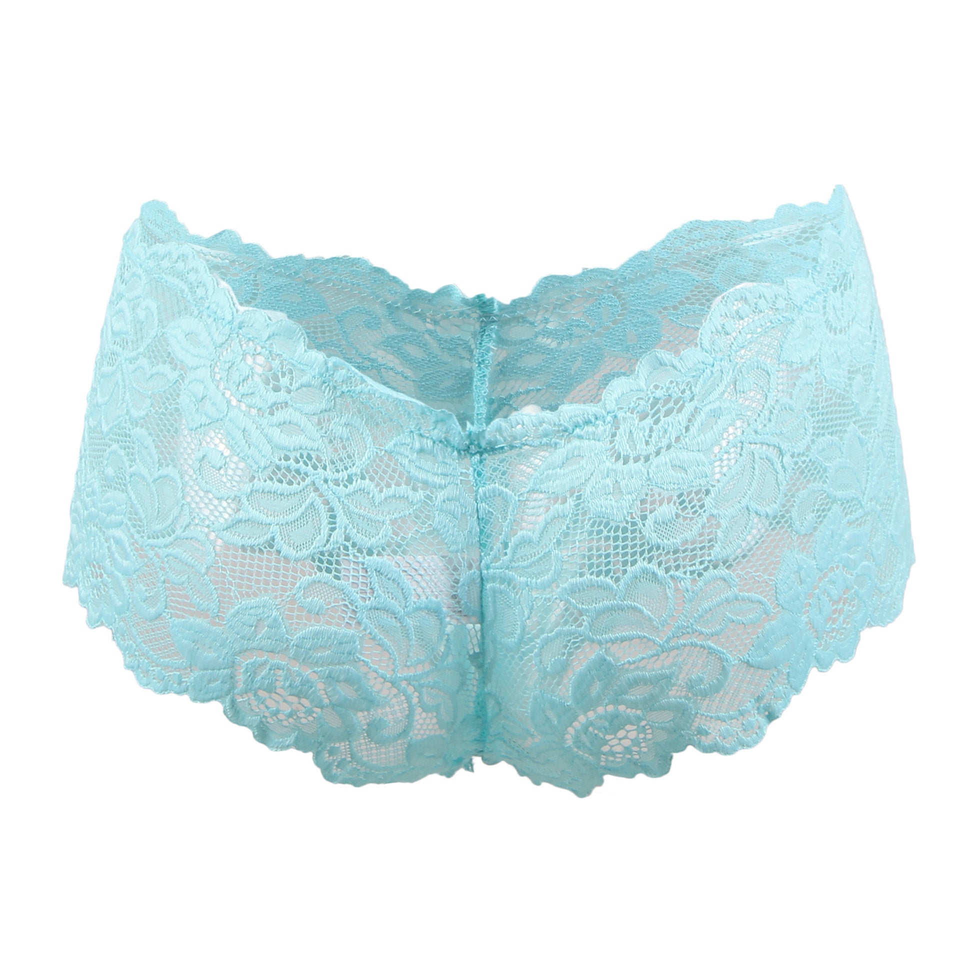 Tress Loom Soft Stretch Lace Boyshort Panty for Women – Mid Waist, Seamless Comfort, Daily & Intimate Wear