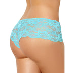 Tress Loom Soft Stretch Lace Boyshort Panty for Women – Mid Waist, Seamless Comfort, Daily & Intimate Wear