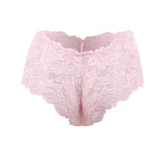 Tress Loom Soft Stretch Lace Boyshort Panty for Women – Mid Waist, Seamless Comfort, Daily & Intimate Wear
