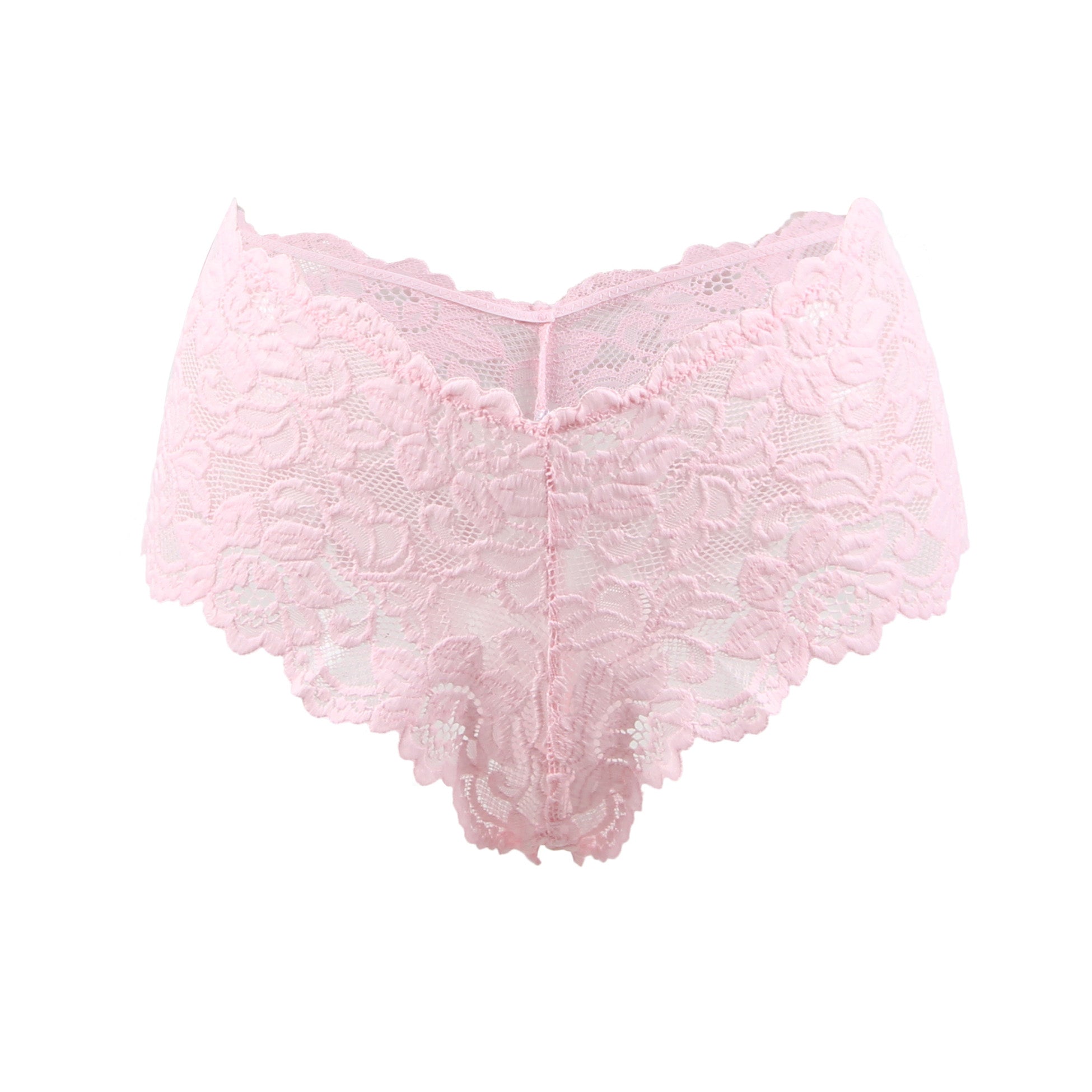 Tress Loom Soft Stretch Lace Boyshort Panty for Women – Mid Waist, Seamless Comfort, Daily & Intimate Wear