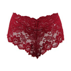 Tress Loom Soft Stretch Lace Boyshort Panty for Women – Mid Waist, Seamless Comfort, Daily & Intimate Wear