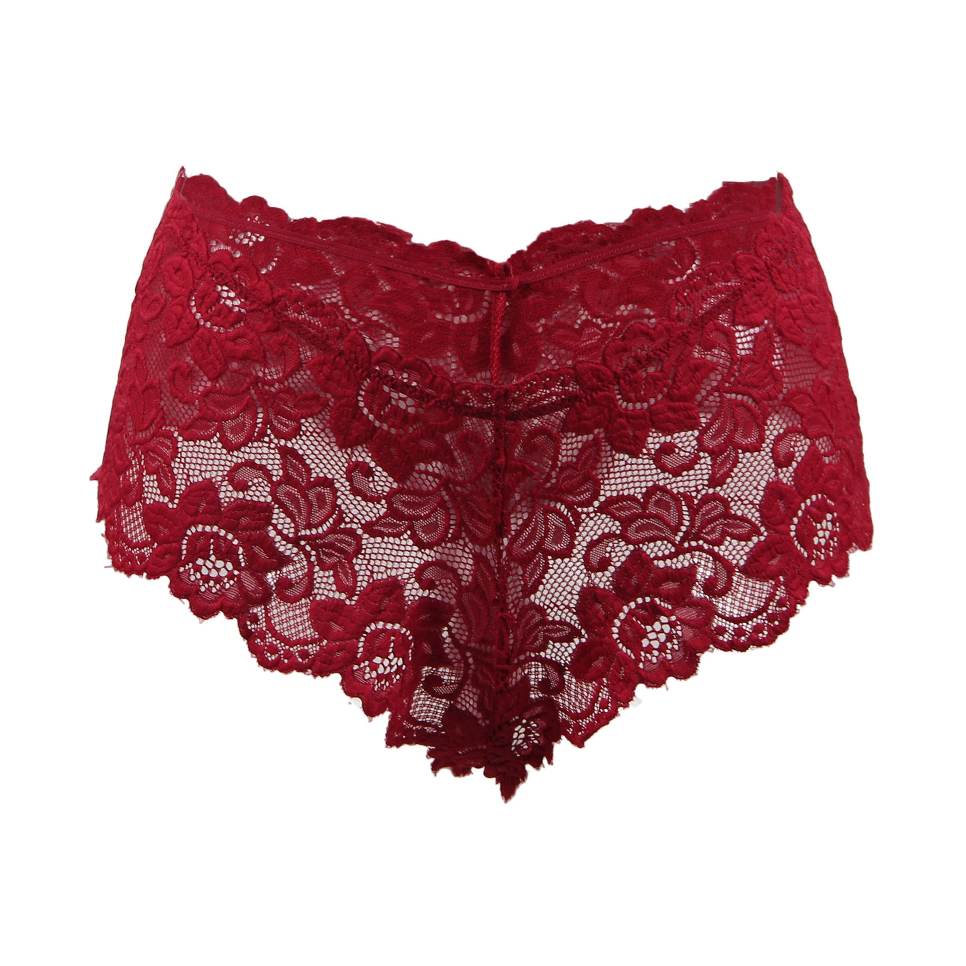 Tress Loom Soft Stretch Lace Boyshort Panty for Women – Mid Waist, Seamless Comfort, Daily & Intimate Wear