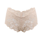 Tress Loom Soft Stretch Lace Boyshort Panty for Women – Mid Waist, Seamless Comfort, Daily & Intimate Wear