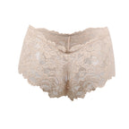 Tress Loom Soft Stretch Lace Boyshort Panty for Women – Mid Waist, Seamless Comfort, Daily & Intimate Wear