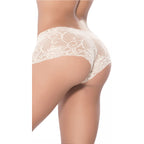 Tress Loom Soft Stretch Lace Boyshort Panty for Women – Mid Waist, Seamless Comfort, Daily & Intimate Wear