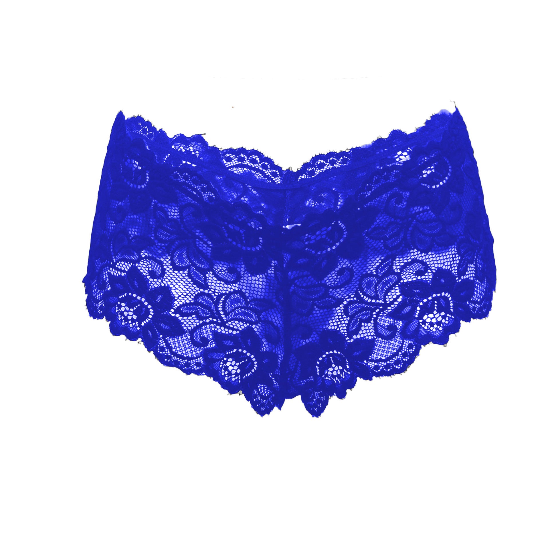 Tress Loom Soft Stretch Lace Boyshort Panty for Women – Mid Waist, Seamless Comfort, Daily & Intimate Wear