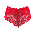 Tress Loom Soft Stretch Lace Boyshort Panty for Women – Mid Waist, Seamless Comfort, Daily & Intimate Wear