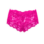 Tress Loom Soft Stretch Lace Boyshort Panty for Women – Mid Waist, Seamless Comfort, Daily & Intimate Wear