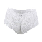 Tress Loom Soft Stretch Lace Boyshort Panty for Women – Mid Waist, Seamless Comfort, Daily & Intimate Wear