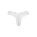 Tress Loom Women's Lace Thong Panty – Nylon Spandex Mid Waist Sexy Intimate Wear