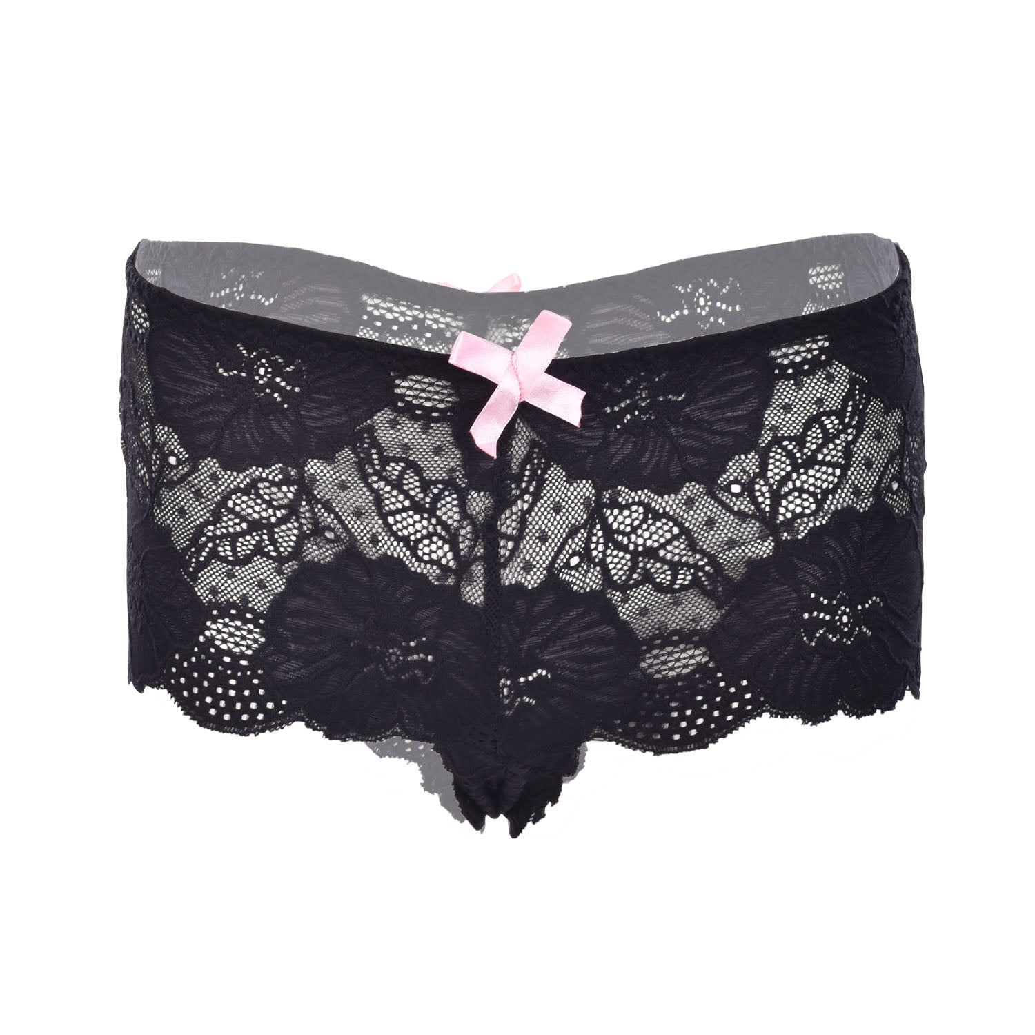 Tress Loom Women’s Lace Hip Open Panties – Sexy Mid-Waist Floral Lace Lingerie
