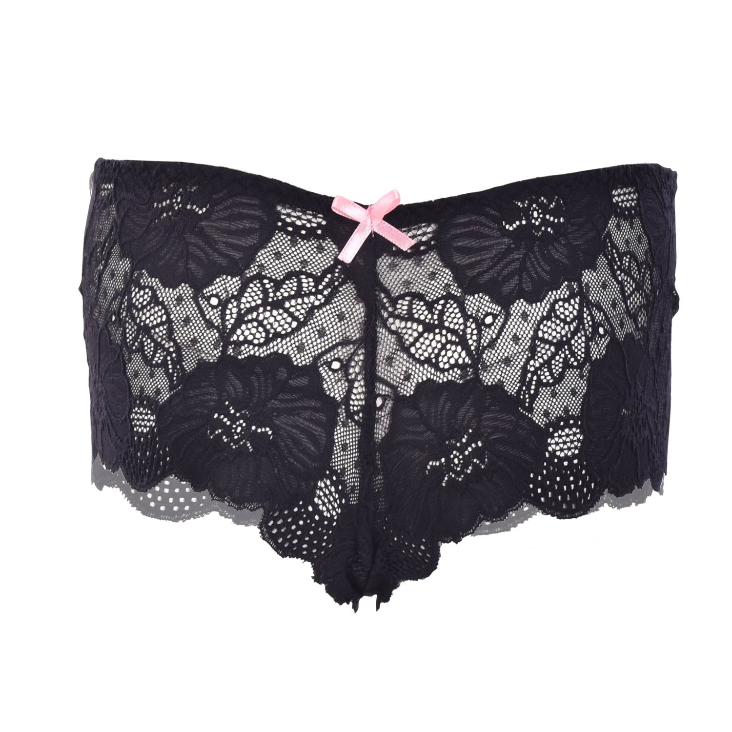 Tress Loom Women’s Lace Hip Open Panties – Sexy Mid-Waist Floral Lace Lingerie