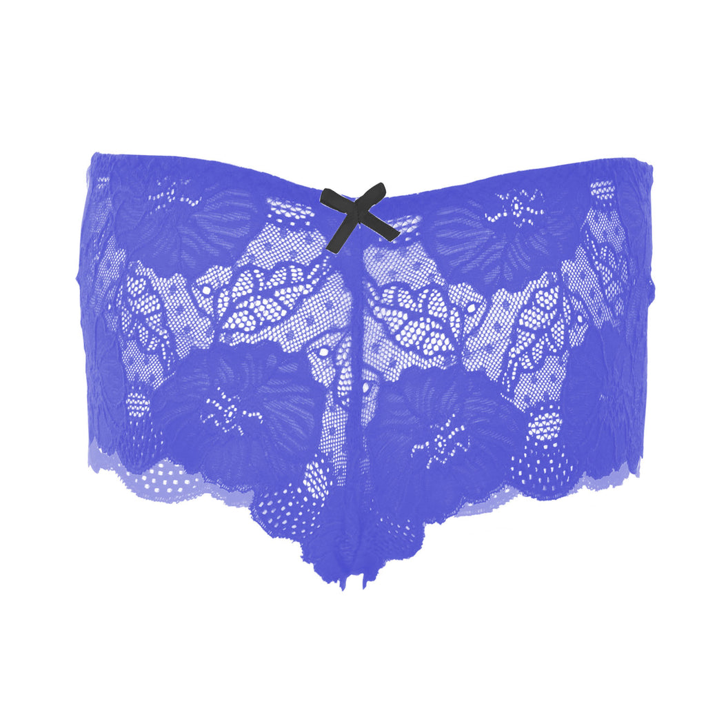 Tress Loom Women’s Lace Hip Open Panties – Sexy Mid-Waist Floral Lace Lingerie