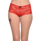 Tress Loom Women’s Lace Hip Open Panties – Sexy Mid-Waist Floral Lace Lingerie