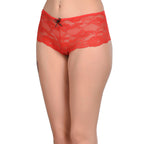 Tress Loom Women’s Lace Hip Open Panties – Sexy Mid-Waist Floral Lace Lingerie