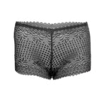 Tress Loom High Waist Lace Boyshorts for Women – Soft Stretchy Nylon Panty