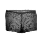 Tress Loom High Waist Lace Boyshorts for Women – Soft Stretchy Nylon Panty