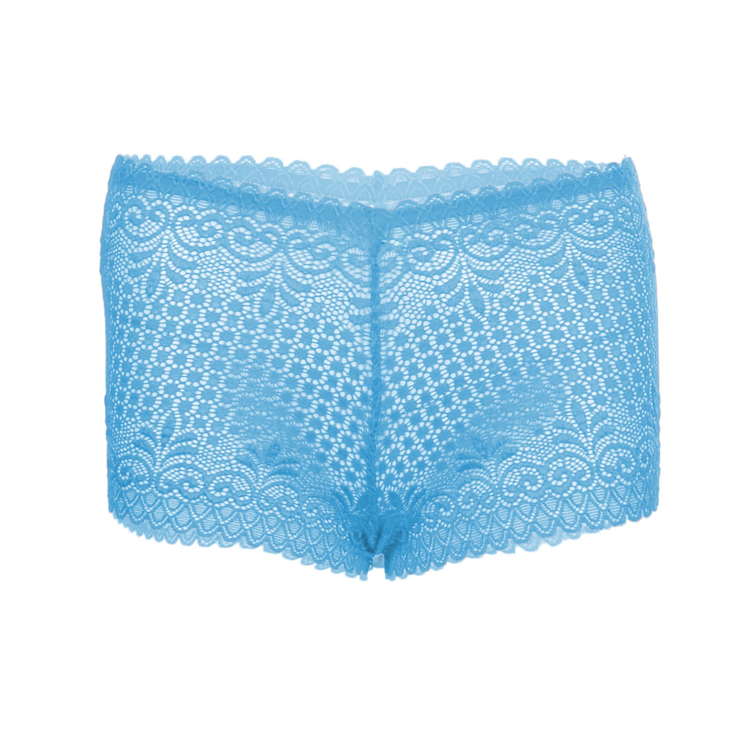 Tress Loom High Waist Lace Boyshorts for Women – Soft Stretchy Nylon Panty
