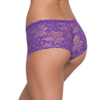Tress Loom High Waist Lace Boyshorts for Women – Soft Stretchy Nylon Panty