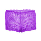 Tress Loom High Waist Lace Boyshorts for Women – Soft Stretchy Nylon Panty