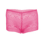 Tress Loom High Waist Lace Boyshorts for Women – Soft Stretchy Nylon Panty