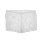 Tress Loom High Waist Lace Boyshorts for Women – Soft Stretchy Nylon Panty