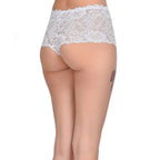 Tress Loom High Waist Lace Boyshorts for Women – Soft Stretchy Nylon Panty