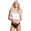 Tress Loom Women’s Lace Thong Panties – Low Rise Nylon Spandex