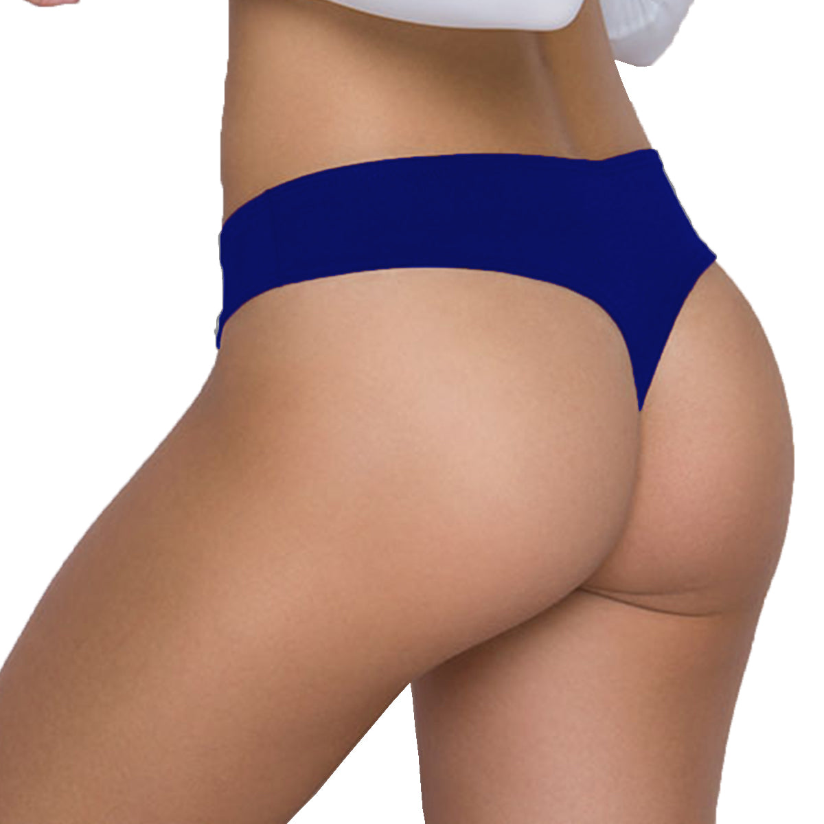 Tress Loom Women’s Microfiber Mid-Waist Thong Panty — Ultra Soft & Stretch