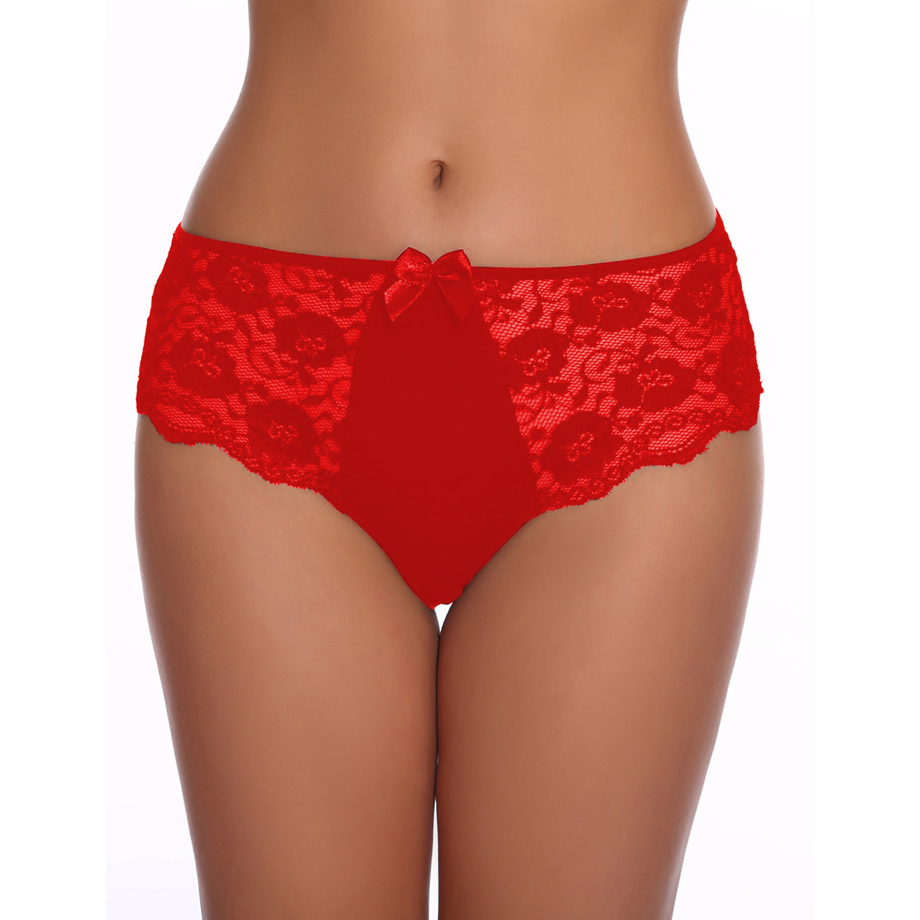 Tress Loom Premium Lace Hipster Panty for Women – Mid Waist Comfort