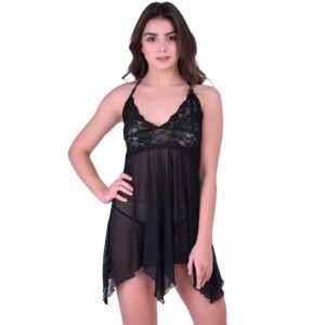 Women's Sheer Babydoll Dress - 11063