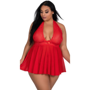 Halter Neck Babydoll for Women-19019